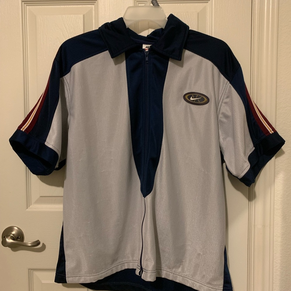 Vintage Nike zippered jersey shirt